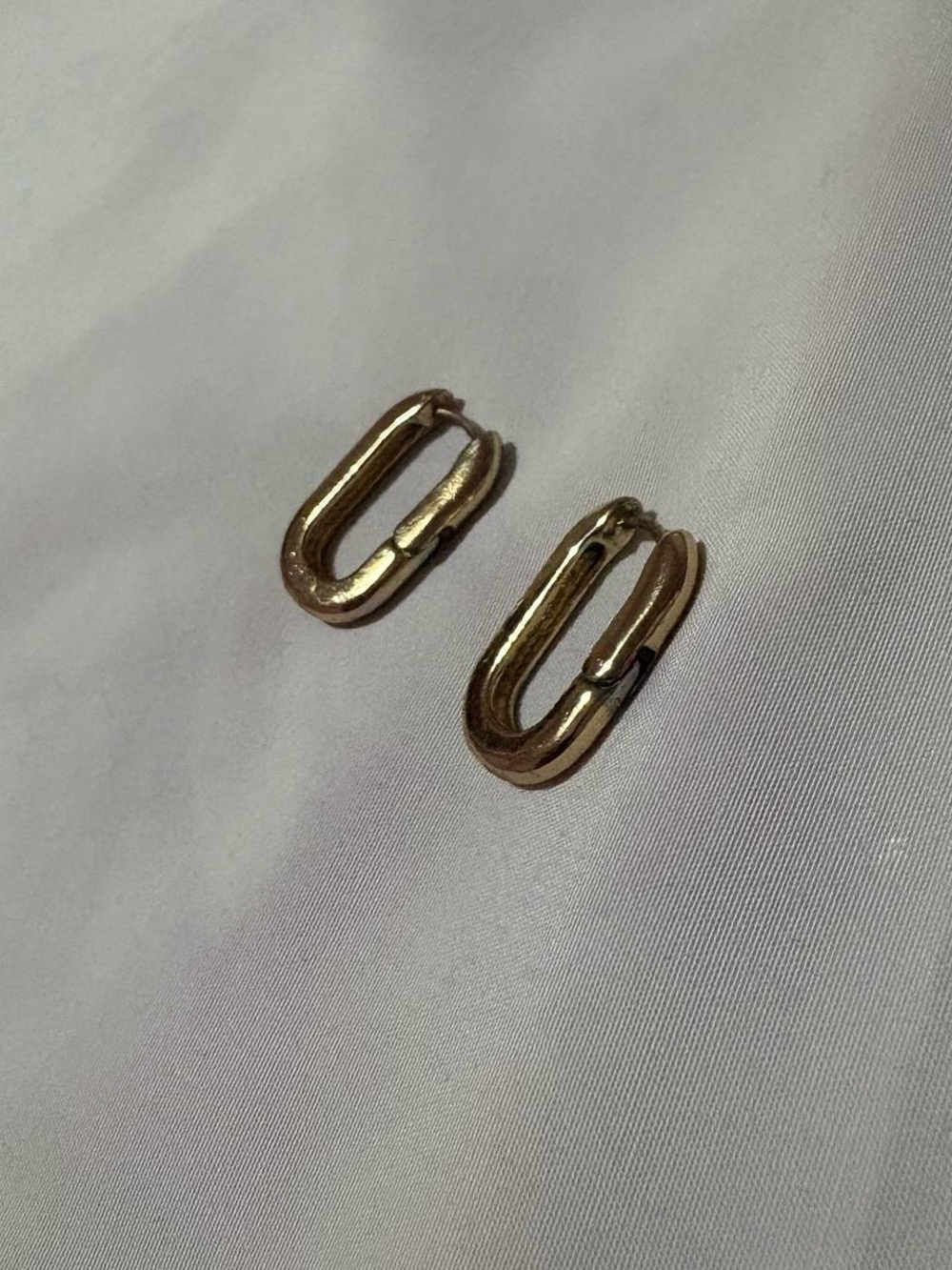 Gold Mini Link Hoop Earrings - Women Jewelry
